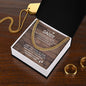 To My Daddy Cuban Chain Necklace *cd2