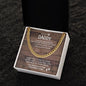 To My Daddy Cuban Chain Necklace *cd2