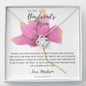 BESTSELLER - To My Boyfriend's Mom Rose Petal Love Knot Necklace