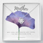 To My Mother Necklace - Purple Flower