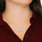 To My Wife Necklace - Pink Rose