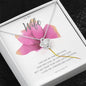 To My Wife Necklace - Pink Rose