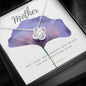 To My Mother Necklace - Purple Flower