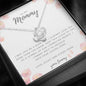 To My Mommy to Be Expectant Mother Baby Shower Push Present Necklace