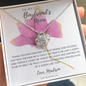 BESTSELLER - To My Boyfriend's Mom Rose Petal Love Knot Necklace
