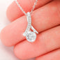 To My Niece Necklace - Pink Rose