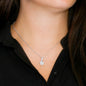 To My Niece Necklace - Pink Rose
