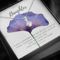 To My Daughter Necklace - Purple Flower