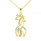 Mom to Be From Baby Giraffe Necklace