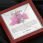 BESTSELLER - To My Boyfriend's Mom Rose Petal Love Knot Necklace