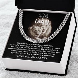 To My Man Necklace Lion *lb15