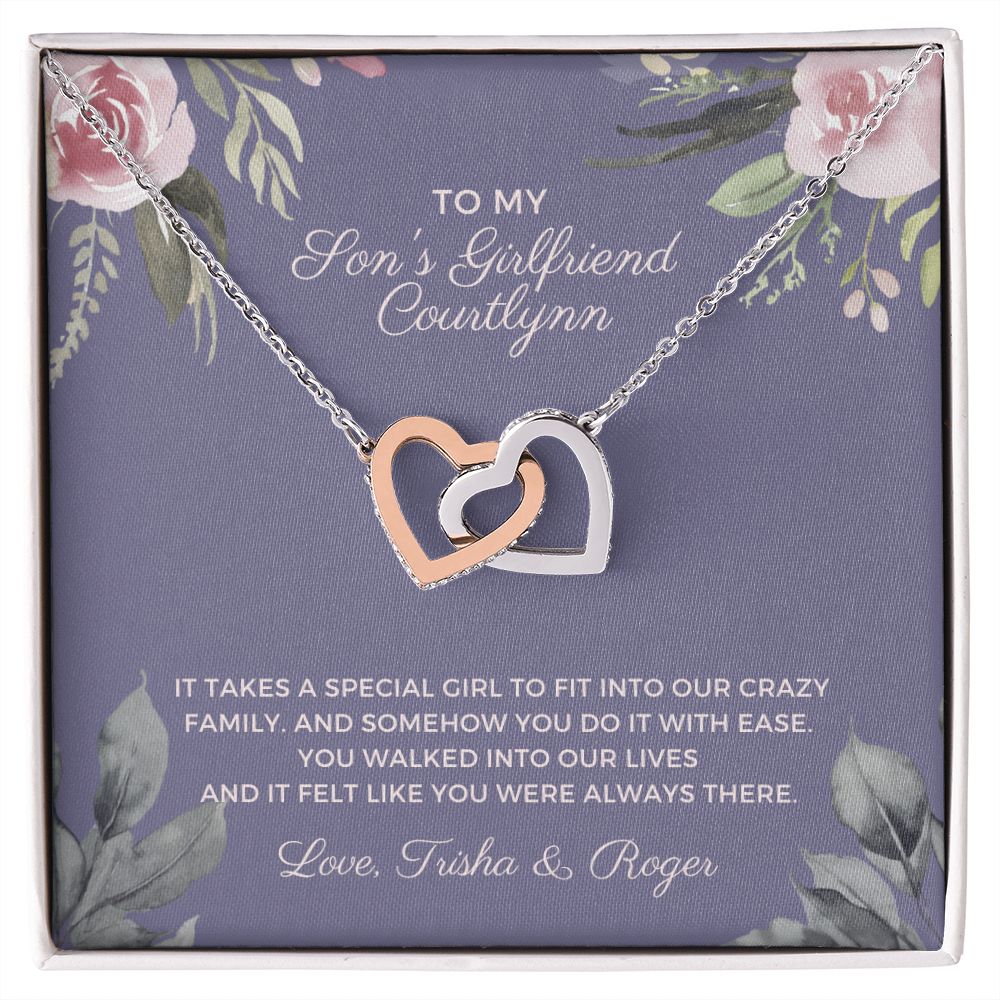 CUSTOM - To My Son's Girlfriend Courtlynn Love Trisha & Roger