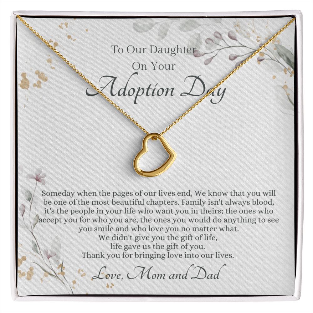 Adopted Daughter Heart Necklace