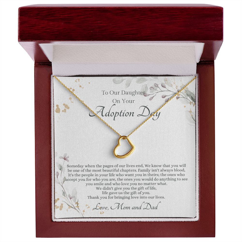 Adopted Daughter Heart Necklace